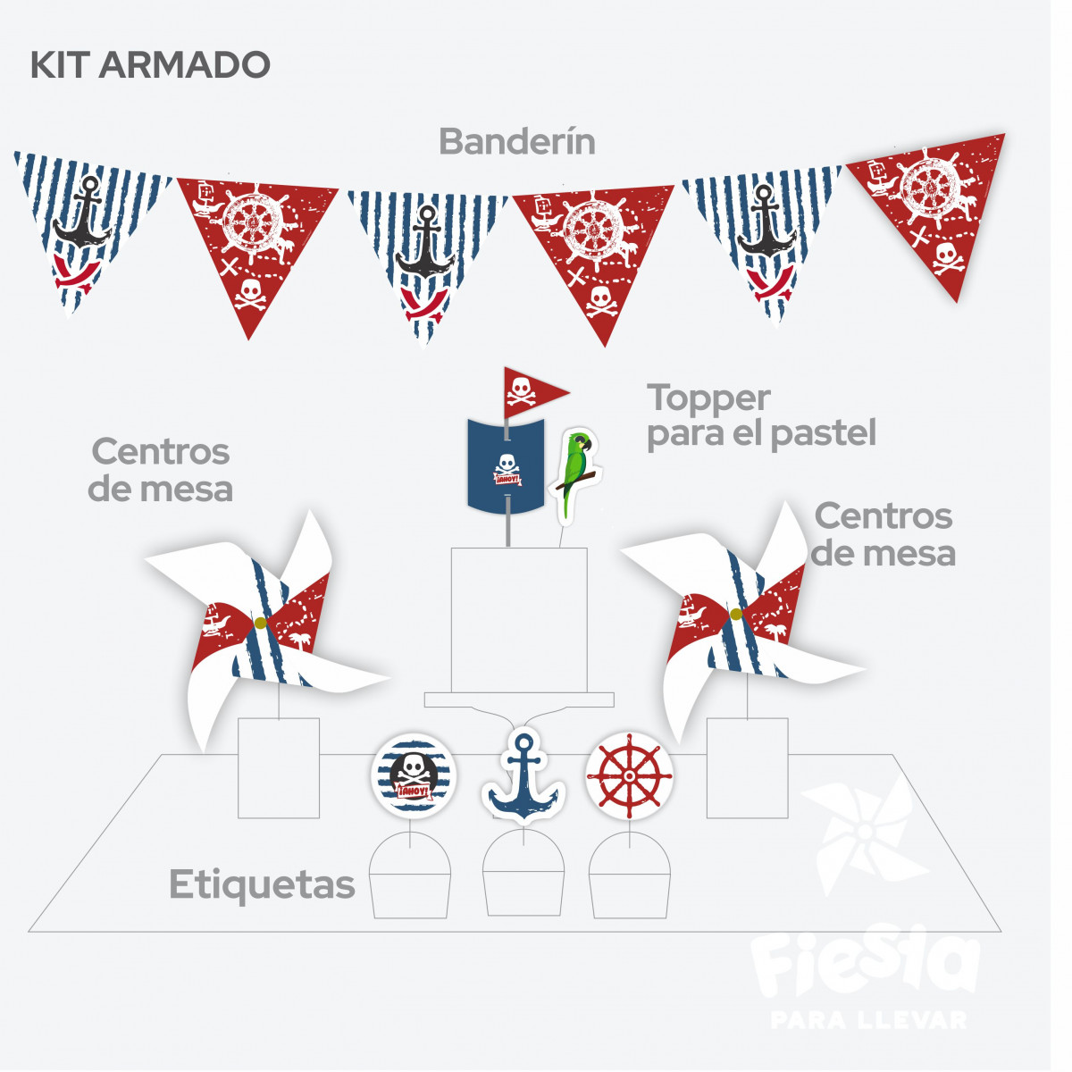 piratas montado