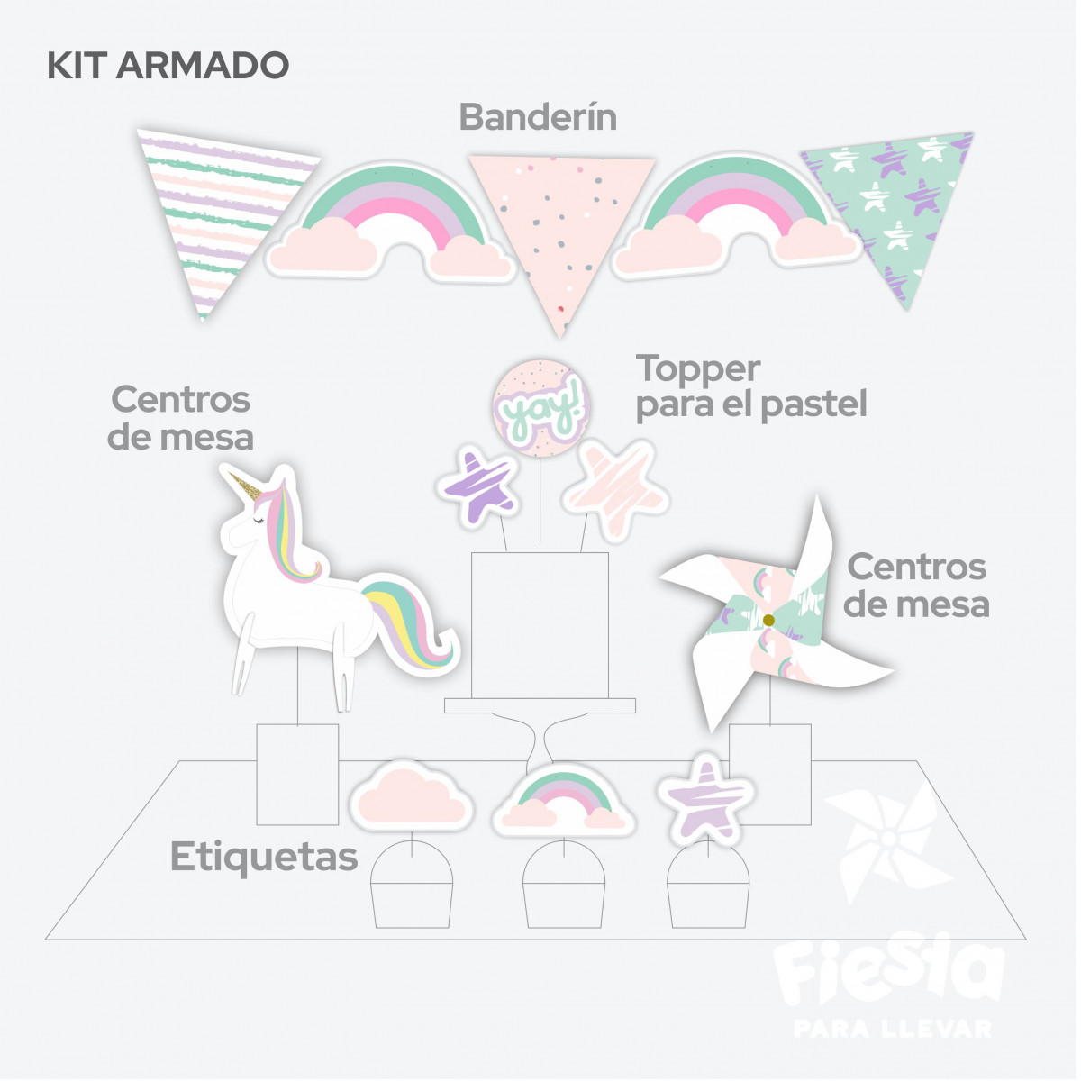 unicornio montado